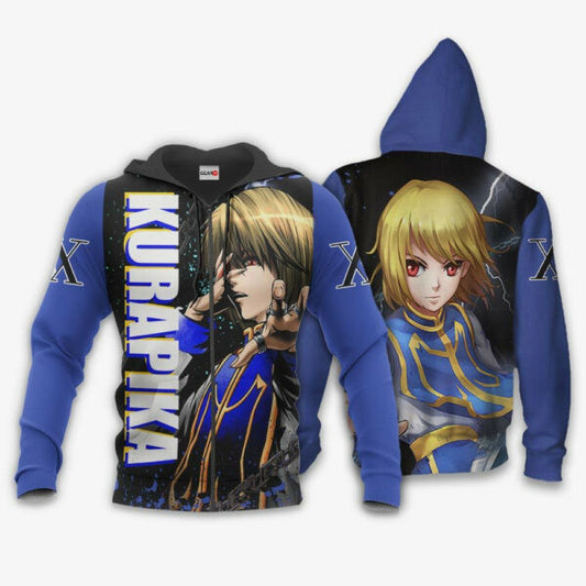 Kurapika Hunter X Hunter Anime 3k65 Fan Gift Stylist Unisex Cartoon 3d Hoodie Zip Hoodie 582 Moonbestprint
