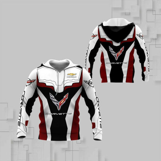 Chevrolet Corvette Shirt Fan Gift 779, Stylist Unisex 3d Hoodie Zip Hoodie 1048 Moonbestprint