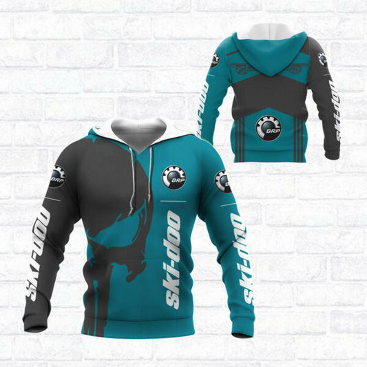 Skull Ski-doo Racing Team 7k810 Fan Gift 3d Zip Hoodie Hoodie Ii0 2059 Moonbestprint