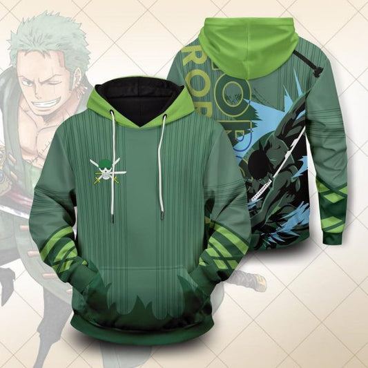 One Piece Zoro Anime 2k603 Lover Gift ,one Piece Zoro Anime All Over Print 3d Hoodie 2875 Moonbestprint