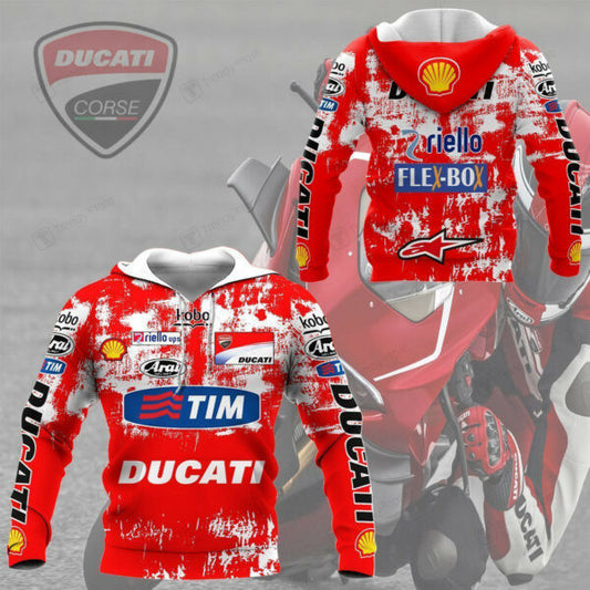 Ducati Racing Shirt Fan Gift 528, Stylist Unisex 3d Hoodie Zip Hoodie 201 Moonbestprint