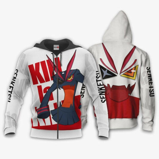 Kill La Kill Senketsu Anime 3k404 Fan Gift Stylist Unisex Cartoon 3d Hoodie Zip Hoodie 1246 Moonbestprint