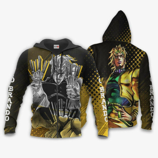Dio Brando Jojo?s Bizarre Adventure Anime 3k158 Fan Gift Stylist Unisex Cartoon 3d Hoodie Zip Hoodie 363 Moonbestprint