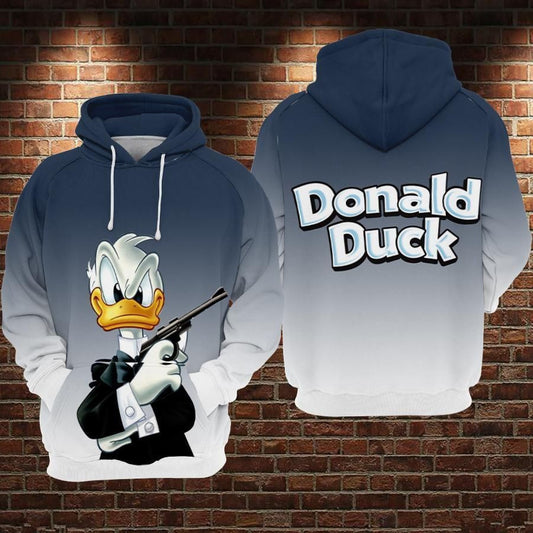Donald Duck Over Print 3d Hoodie Zip Hoodie 74 Moonbestprint