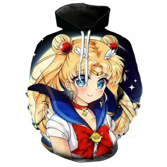 Sailor Moon Over Print 3d Hoodie Zip Hoodie Moonbestprint