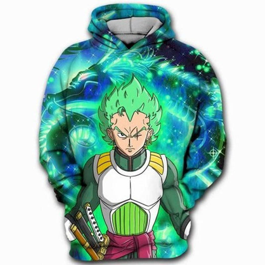 Vegeta Roronoa Zoro Dragon Ball Z 3d Hoodie 2 Moonbestprint