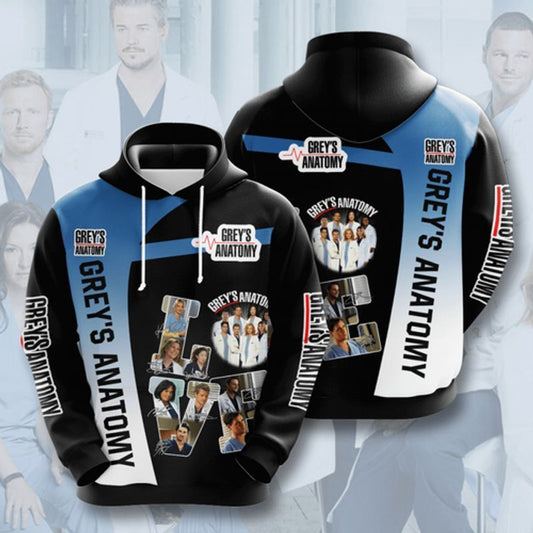 Grey's Anatomy Love 3d Hoodie Moonbestprint