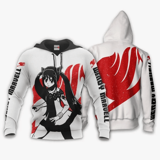 Wendy Marvell Anime Manga Fairy Tail Silhouette 2 For Men And Women 3d Hoodie Zip Hoodie Moonbestprint