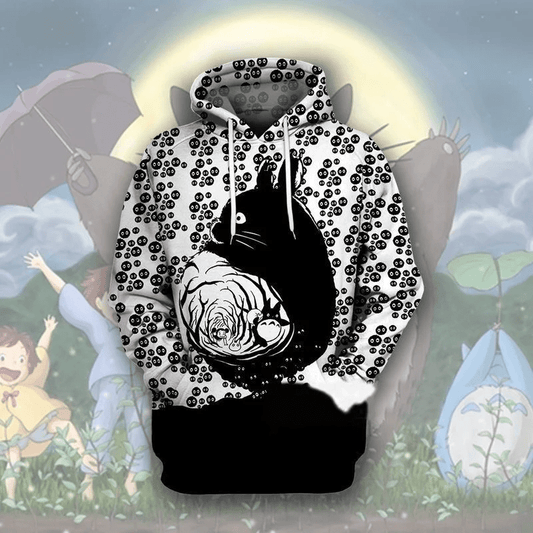 Ghibli Totoro Over Print 3d Hoodie Zip Hoodie Moonbestprint