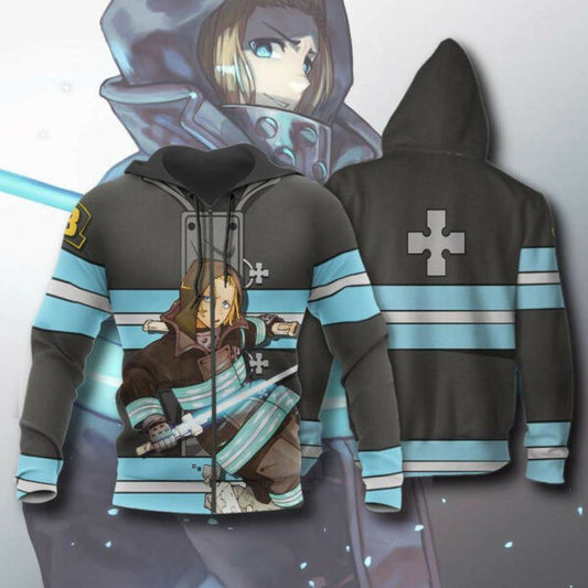 Arthur Boyle Fire Force Anime 2k947 Fan Gift Stylist Unisex Cartoon 3d Hoodie Zip Hoodie 1429 Moonbestprint