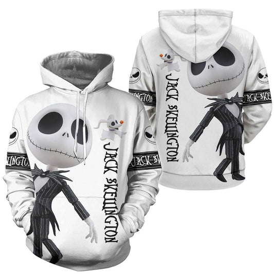 Scary Night Chibi Jack Skellington Pumpkin King 3d Hoodie Zip Hoodie Moonbestprint