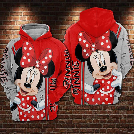 Cute Minnie Disney, Minnie Mouse Ver32 Aop Hoodie, Zip Hoodie Moonbestprint