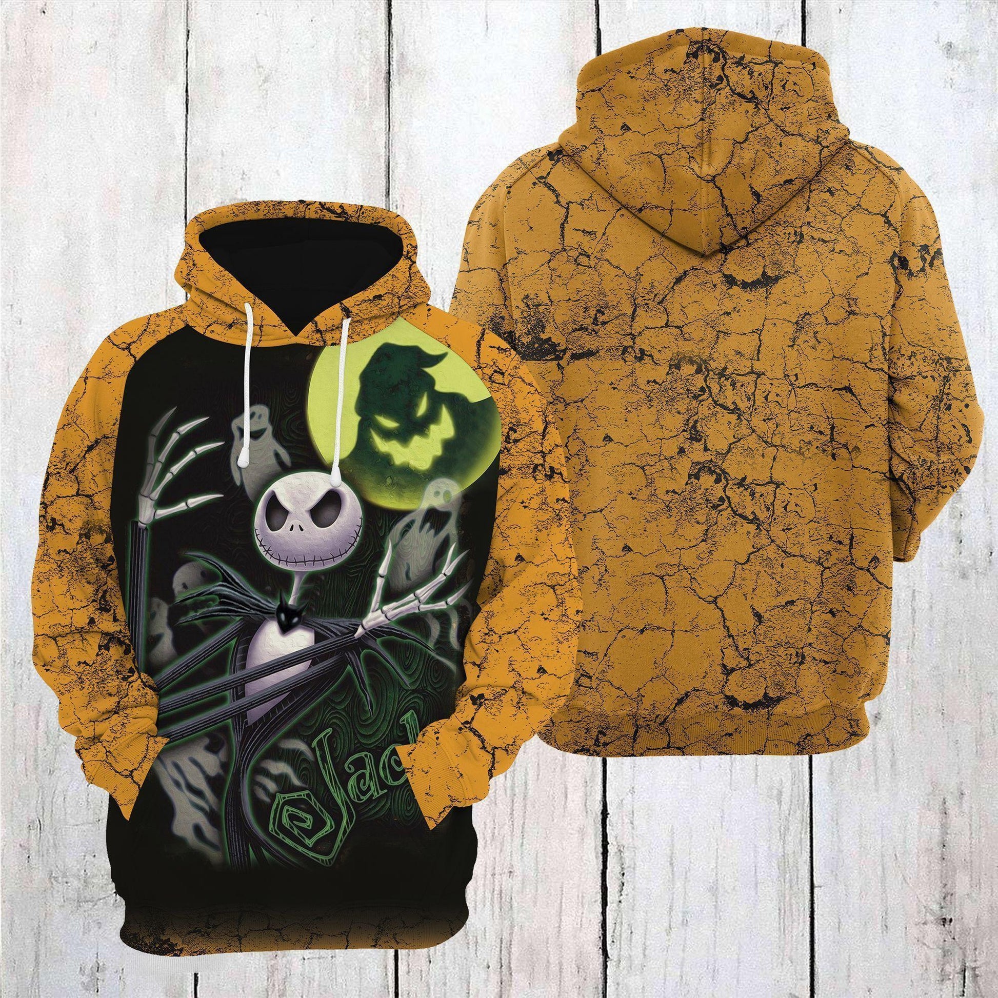 Jack Skellington Nightmare Before Christmas Halloween Night 12 Aop Hoodie Moonbestprint