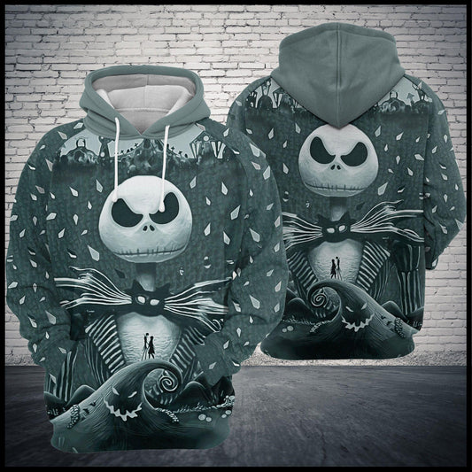 Jack Skellington Nightmare Before Christmas Pumpkin King Ver11 Aop Hoodie Moonbestprint