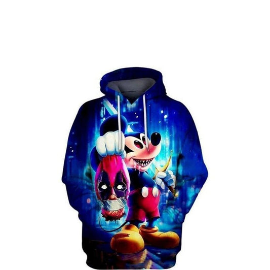 Mickey Kill Deadpool Walt Disney Mavel Aop Hoodie Moonbestprint