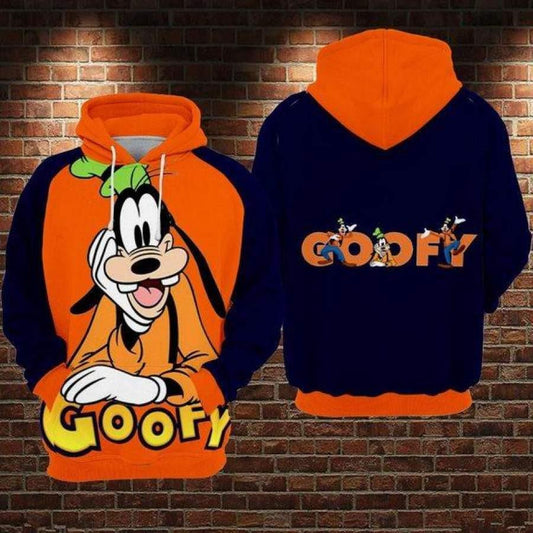 Disney Characters, Goofy Disney, Funny Goofy Ver23 Aop Hoodie Moonbestprint
