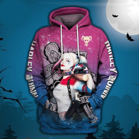 Harley Quinn All Over Print Hoodie Moonbestprint