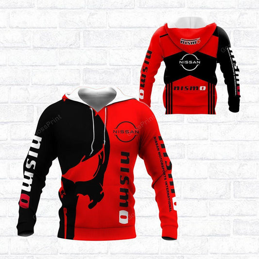 Nissan Motorsports Skull Nismo All Over Print Hoodie, Zip Hoodie 172 Moonbestprint