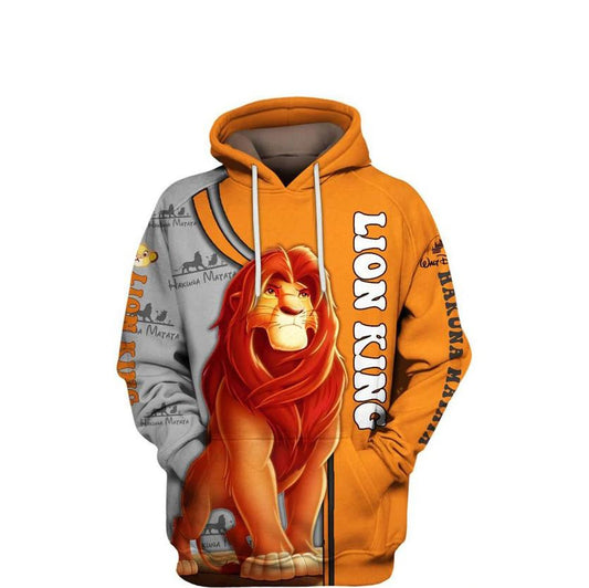 The Lion King Disney Cartoon, Simba Hakuna Matata All Over Print Hoodie Moonbestprint