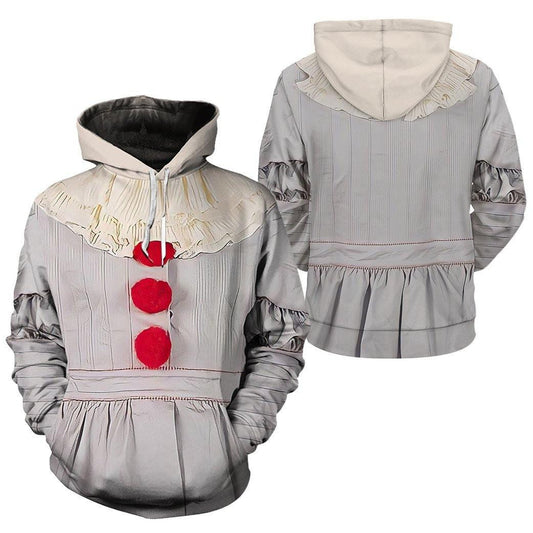 Halloween Pennywise It Horror Movie Characters 3d Hoodie Zip Hoodie Moonbestprint