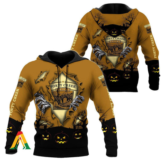 Scary Night Halloween Forty Creek Whisky Hoodie &amp; Zip Hoodie Moonbestprint