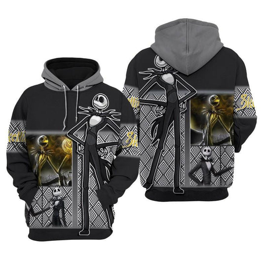 Jack Skellington Fan Gift, Jack Nightmare Before Christmas Pumpkin King All Over Print Hoodie, Zip Hoodie Moonbestprint