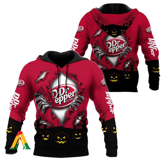 Scary Night Halloween Dr Pepper Hoodie &amp; Zip Hoodie Moonbestprint