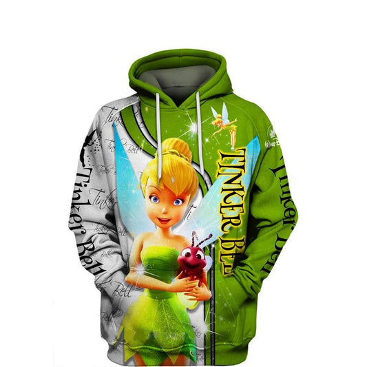 Tinker Bell Disney, Cute Tinker Bell Ver10 Aop Hoodie Moonbestprint
