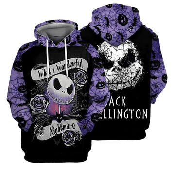 Jack Skellington The Nightmare Before Christmas 120 Fan Gift Stylist Unisex Cartoon Graphic Outfits Aop Hoodie, Zip Hoodie Moonbestprint
