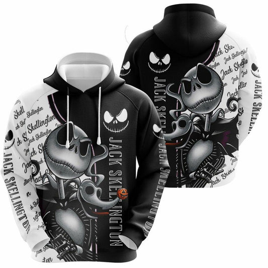 Jack Skellington Nightmare Before Christmas, Jack Pumpkin King Ver30 Aop Hoodie Moonbestprint