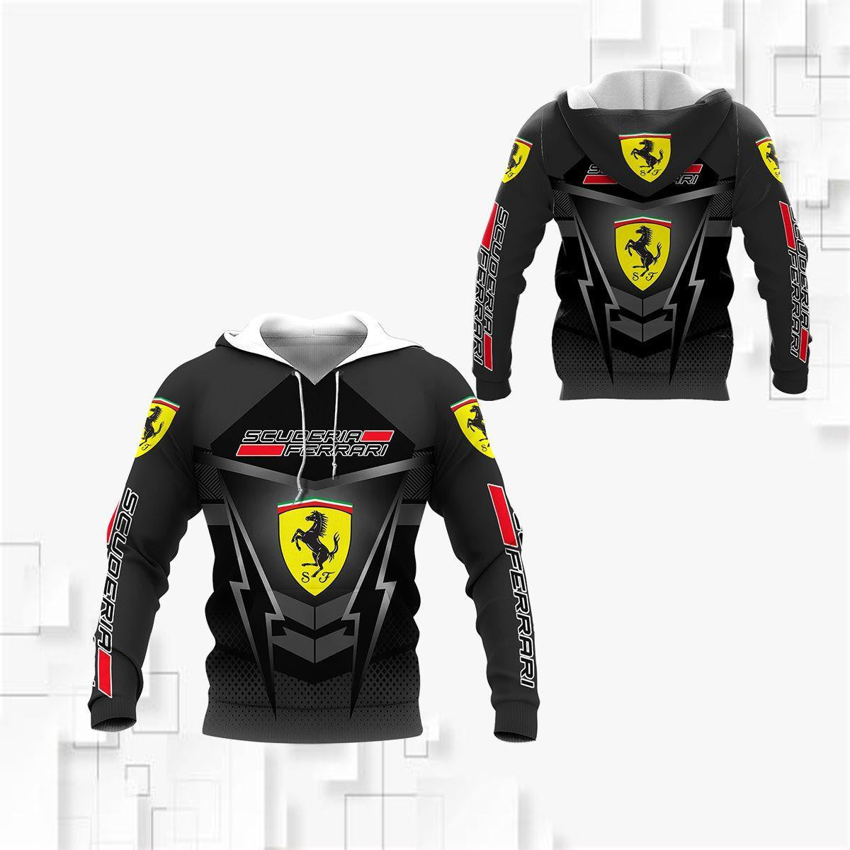 Scuderia Ferrari Luxyry Racing Car F1 8k157 Fan Gift 3d Zip Hoodie Hoodie Ii0 Moonbestprint