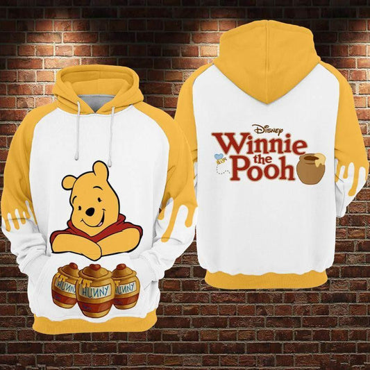 Winnie The Pooh Disney, Cute Pooh Hunny Ver61 Aop Hoodie Moonbestprint