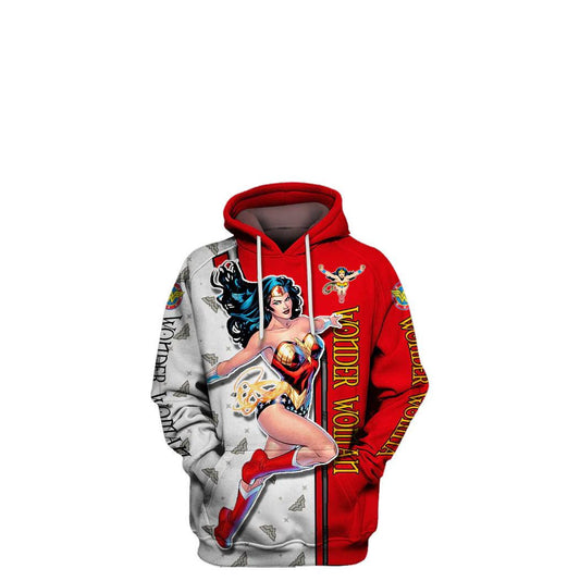 Wonder Woman Cartoon Ver15 All Over Print Hoodie Moonbestprint