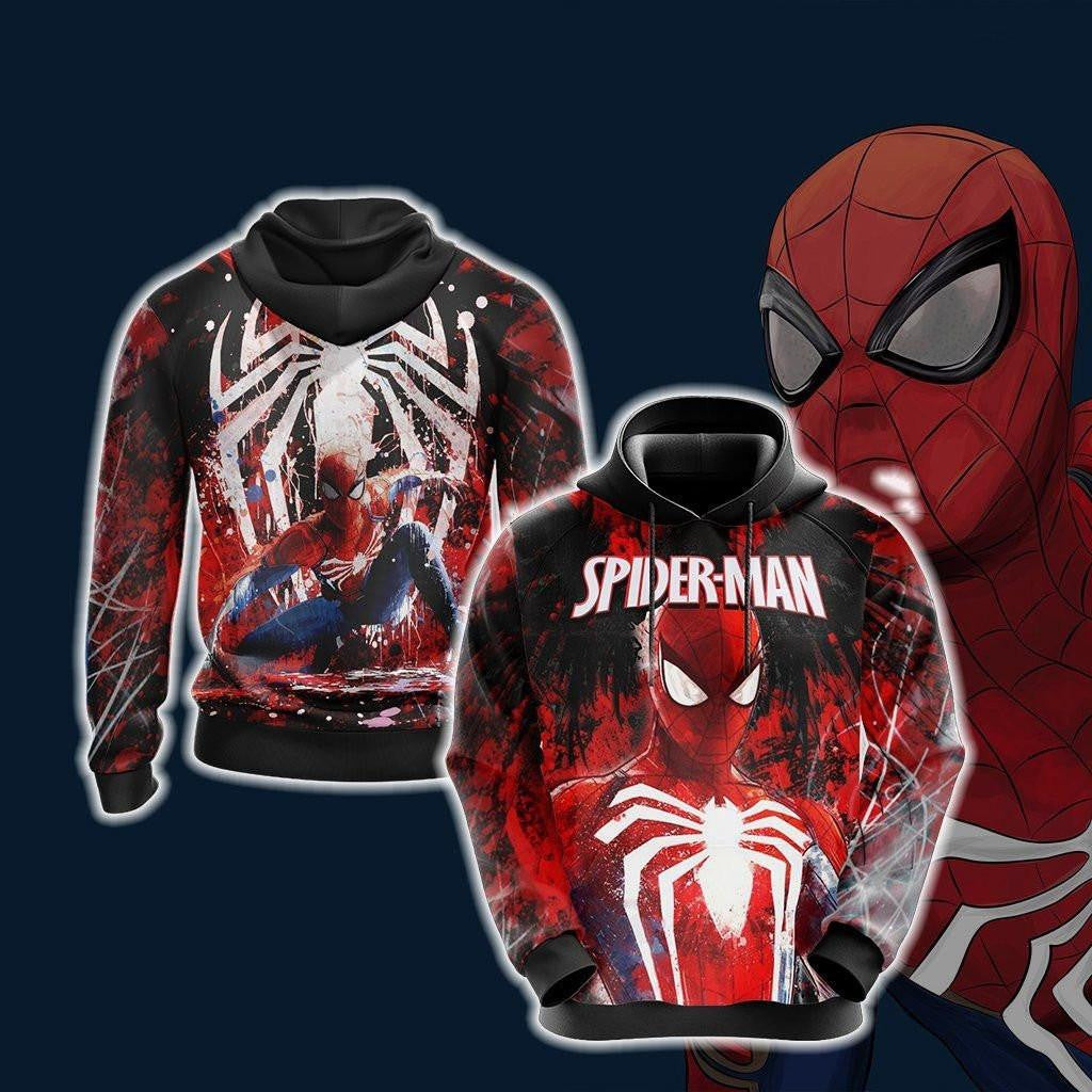 Spider-man Fan Gift, Spider-man All Over Print Hoodie Ver564 Moonbestprint