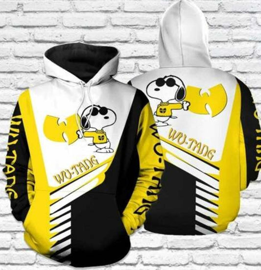 Snoopy And Wu Tang Clan All Over Print Hoodie Moonbestprint