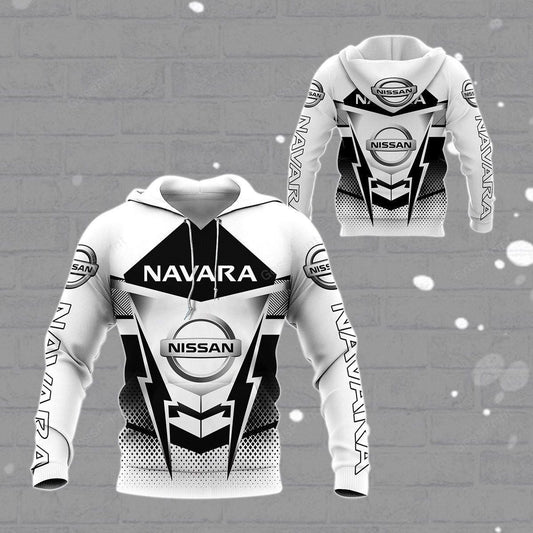 Nissan Navara Black And White, Nissan Lover Gift All Over Print Hoodie, Zip Hoodie 190 Moonbestprint