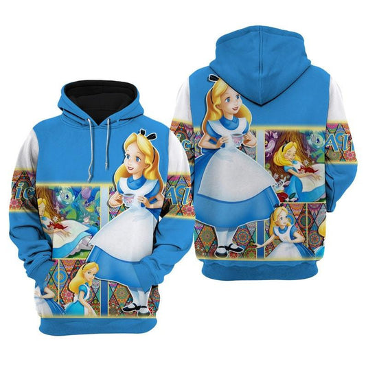 Alice Princess, Alice In Wonderland Fan Gift All Over Print Hoodie, Zip Hoodie Moonbestprint