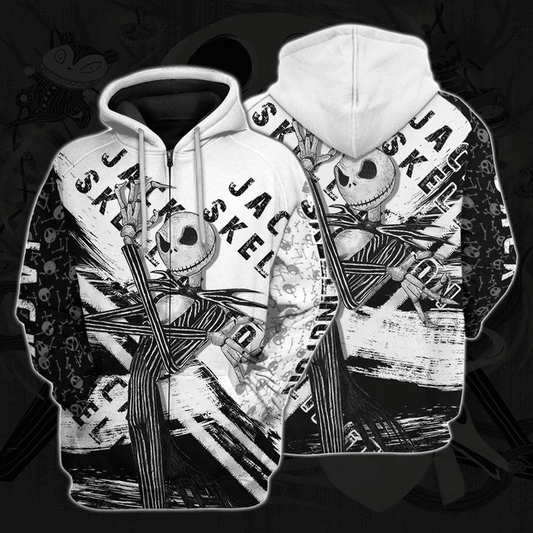 Jack Skellington Pumpkin King Halloween 3d Hoodie Zip Hoodie Moonbestprint