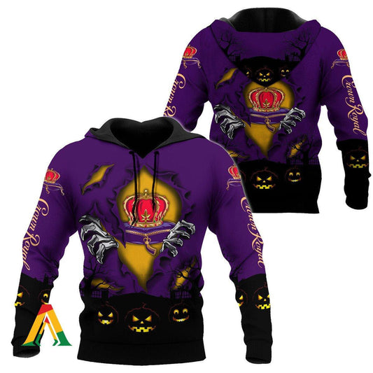 Scary Night Halloween Crown Royal Hoodie &amp; Zip Hoodie Moonbestprint