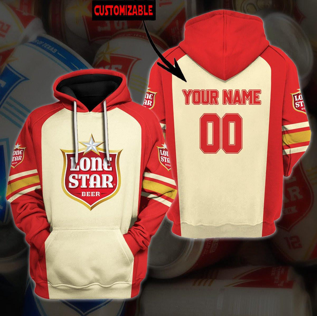 Lone Star Beer Personalized 3d Hoodie Moonbestprint