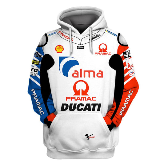 Alma Pramac Ducati Racing All Over Print Hoodie 415 Moonbestprint