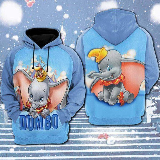 Dumbo Disney Cartoon 2k755 Lover Gift,dumbo Disney All Over Print 3d Hoodie Moonbestprint
