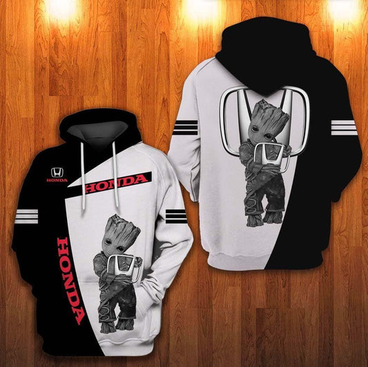 Groot Hug Honda Logo, Honda Logo All Over Print Hoodie 503 Moonbestprint