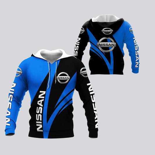 Nissan Black And Blue, Nissan Lover Gift All Over Print Hoodie, Zip Hoodie 184 Moonbestprint