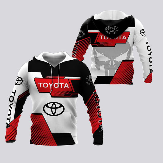 Toyota Lover Gift, Skull Toyota, Toyota Lph All Over Print Hoodie, Zip Hoodie Moonbestprint