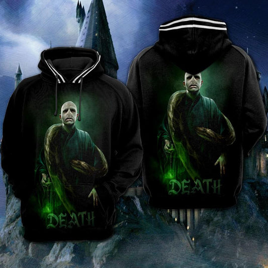 Harry Potter Lord Voldemort He Who Cannot Be Named All Over Print Hoodie Moonbestprint