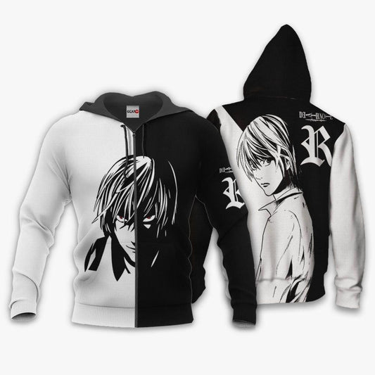 Death Note Light Yagami Anime 3k267 Fan Gift Stylist Unisex Cartoon 3d Hoodie Zip Hoodie Moonbestprint