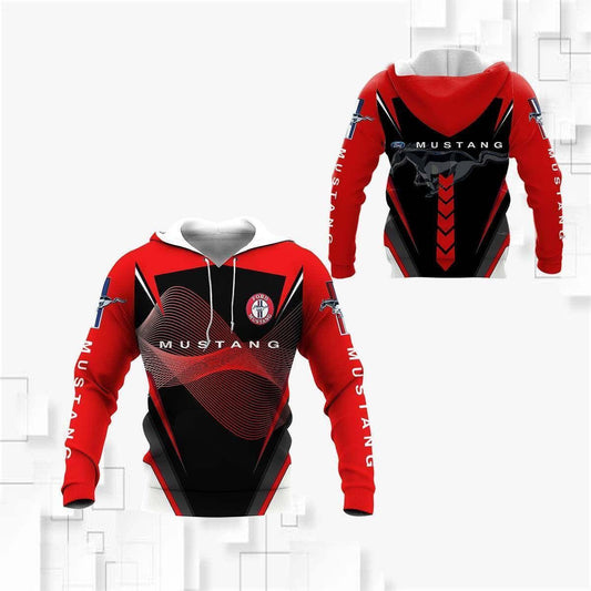 Ford Mustang Shirt Fan Gift 926, Stylist Unisex 3d Hoodie Zip Hoodie Moonbestprint
