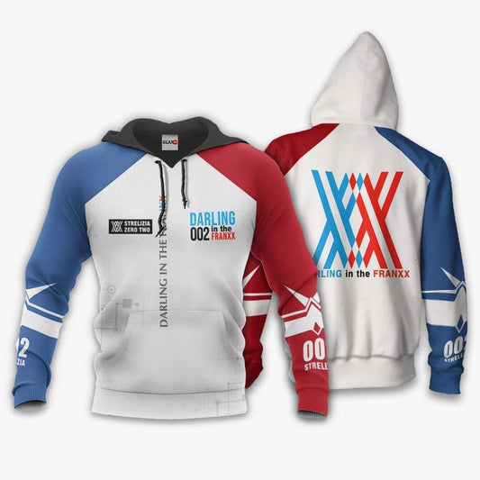 Darling In The Franxx Zero Two Code 002 Anime 3k320 Fan Gift Stylist Unisex Cartoon 3d Hoodie Zip Hoodie Moonbestprint
