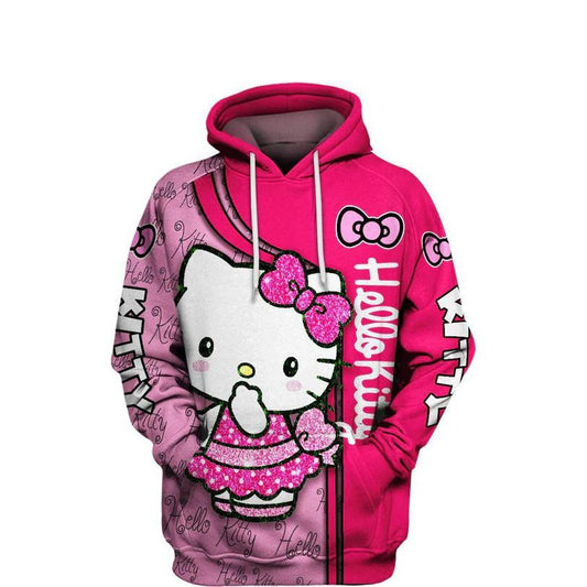 Hello Kitty, Cute Kitty Ver3 All Over Print Hoodie Moonbestprint